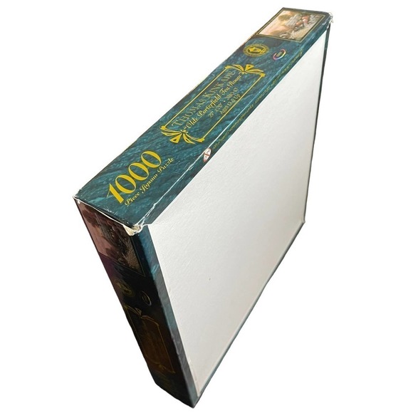 Thomas Kinkade 1000 PC Puzzle Olde Porterfield Tea Room SEALED 1999 VTG - Picture 5 of 10